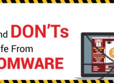 DOs and DON’Ts to stay safe from Ransomware (infographic)