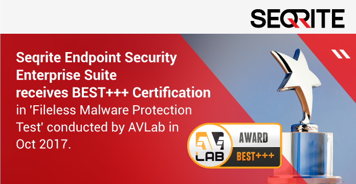 Seqrite Endpoint Security Enterprise Suite receives BEST+++ certification from AVLab in Fileless Malware Protection Test