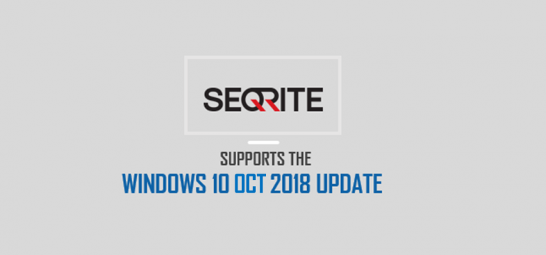 Seqrite Endpoint Security supports the Windows 10 October 2018 Update