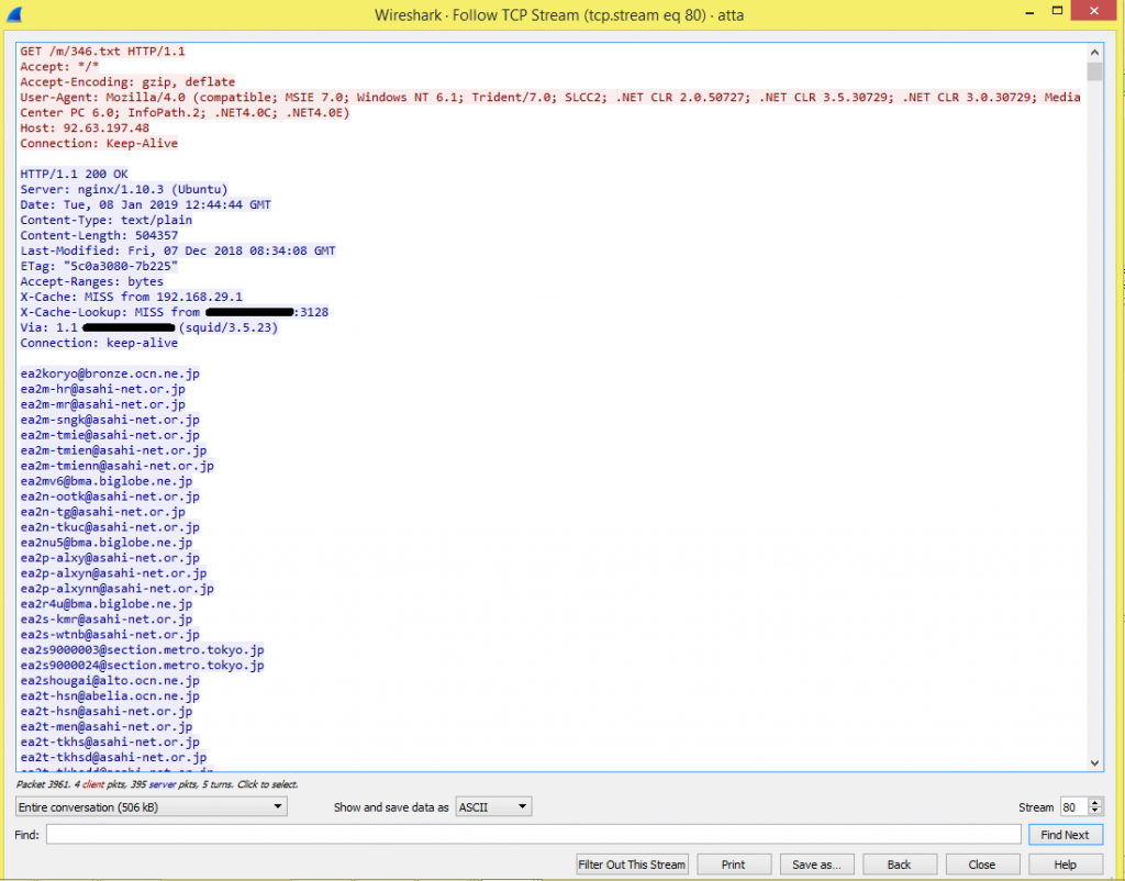 Fig.6 Getting Mailing list from CnC Server