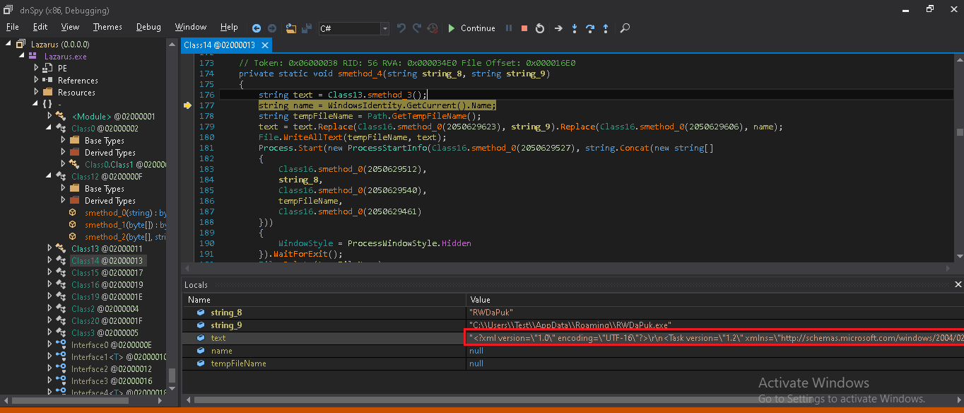 Fig 12: Task Scheduler XML