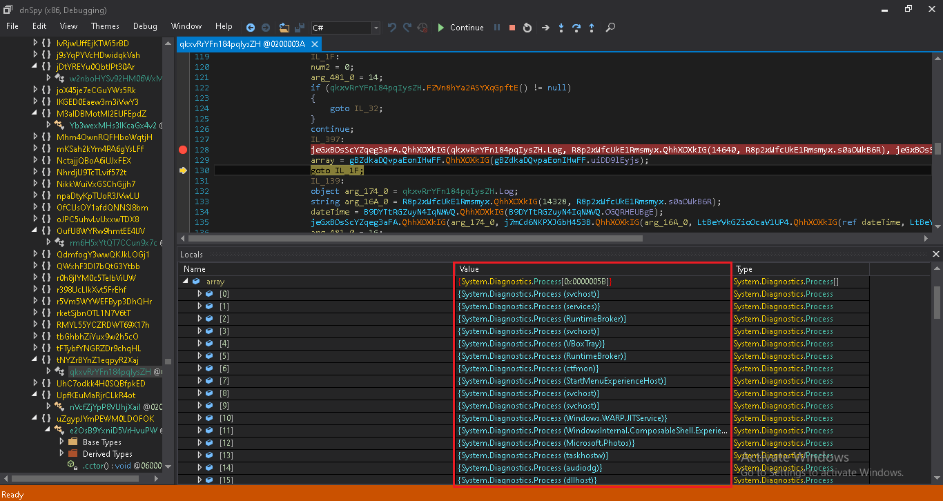 Fig 16: Running Processes