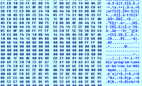 Fig 9: Decrypted shellcode and PE File