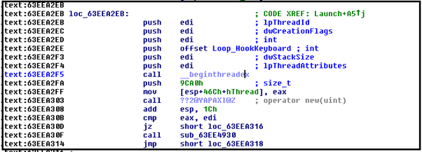 Figure 9: Install keyboard hook