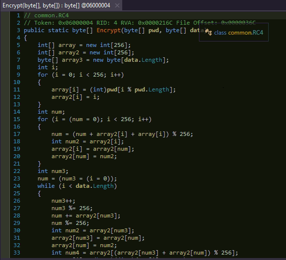 Fig 8. Use RC4 encryption.