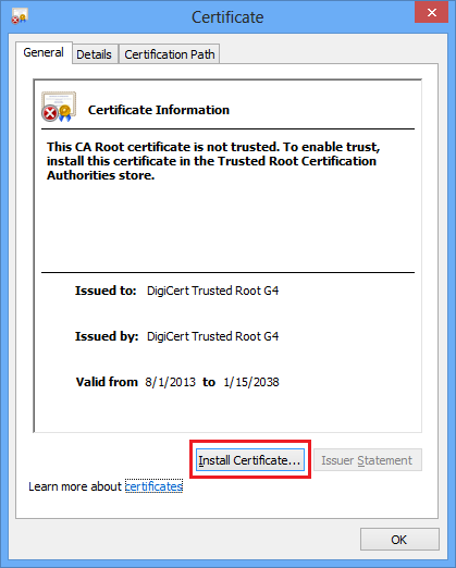 DigiCert Trusted Root G4 CERTIFICATE