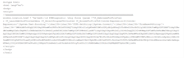 base64 encoded html file