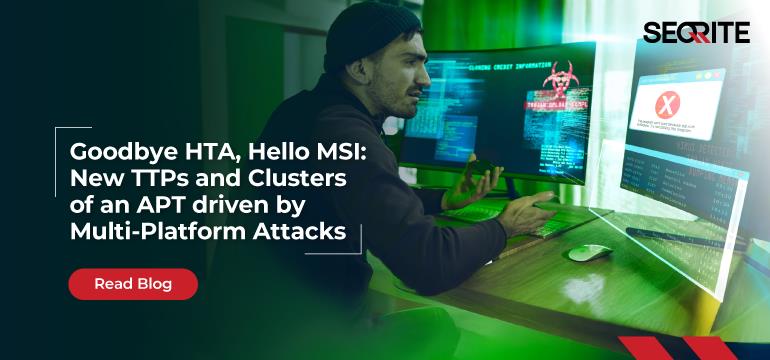 Goodbye HTA, Hello MSI: New TTPs and Clusters of an APT driven by Multi-Platform Attacks